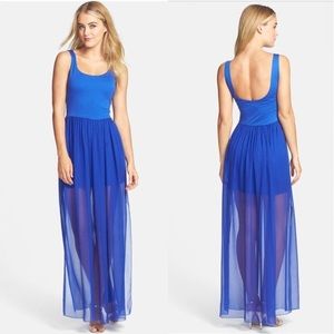 Felicity & Coco Sebastian Mixed Media Maxi Dress